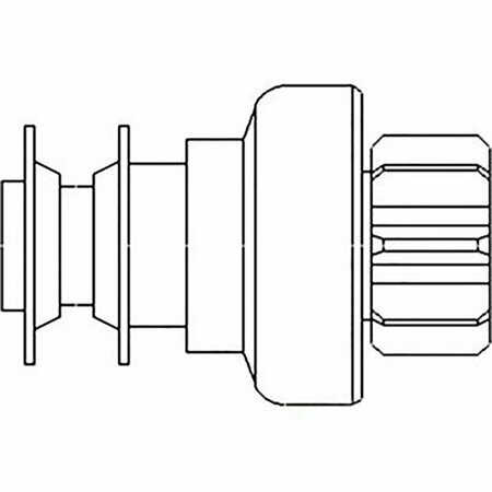 Fits Ford / Fits New Holland Tractor Starter Drive 550 555 555A 555B -  AFTERMARKET, E2NN11350BA